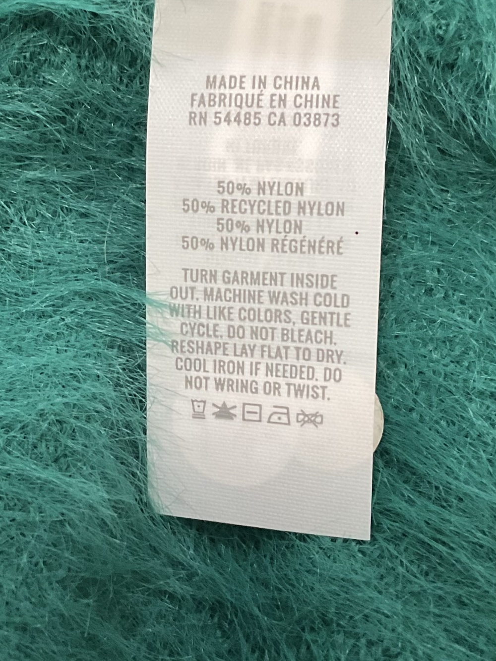 aerie Pretty Green Fuzzy  Mini Dress New With Tag - Picture 9 of 9
